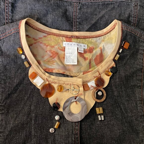 Spanner denim jacket with neck detail. - Picture 6 of 7